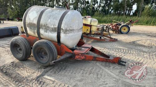 A193 Approximately 300 Gallon Tank on Tandem Axle Wagon