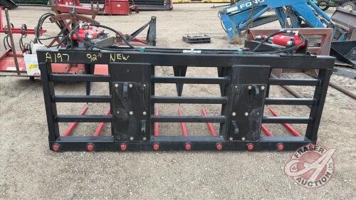 A197 New 92" Manure Fork with Grapple ALO Mounts