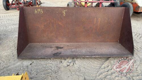 A193 8' Loader Mount Home Built Bucket