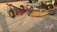 A193 5' 3pt Rotary Mower Hooked to a Farm Built Unit Converting 3pt to Hitch Pull
