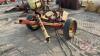 A193 5' 3pt Rotary Mower Hooked to a Farm Built Unit Converting 3pt to Hitch Pull - 2