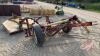 A193 5' 3pt Rotary Mower Hooked to a Farm Built Unit Converting 3pt to Hitch Pull - 3