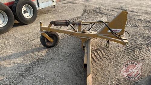 A193 7' King Kutter 3pt Blade with Manual Angle and Trailing Wheel