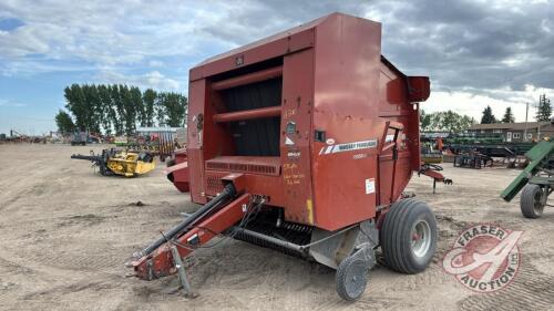 A210 Massey Ferguson Hesston Series 2756A Round Baler, S/N HT25134, **Monitor in Shed**