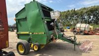 A233 John Deere 535 Round Baler, S/N 805662, **Monitor in Shed**
