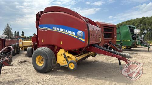 A244 New Holland Roll-Belt 560 Specialty Crop Round Baler, S/N YFN188960, **Monitor in shed**