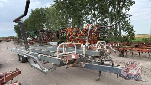 A241 Inland Hayliner Double Arm Round Bale Picker, S/N 1059, **Cab controls in shed**