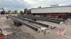 A241 Inland Hayliner Double Arm Round Bale Picker, S/N 1059, **Cab controls in shed** - 3