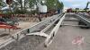 A241 Inland Hayliner Double Arm Round Bale Picker, S/N 1059, **Cab controls in shed** - 6