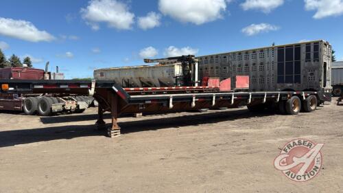 A148 1987 44' Arnes Step Deck Tandem Axle Flat Deck Trailer, VIN#2A912452XHA003475, TOD, Owner: Lonnie Studer, FRASER AUCTION SERVICE LTD______________________________________*