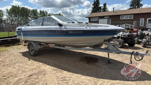 A257 16' Bayliner Capri Open Bow, Boat VIN#BL1G22XSA989, Trailer VIN#ELK110, TOD, Owner: Devan Steele, SELLER: FRASER AUCTION SERVICE LTD______________________________________, **Keys**