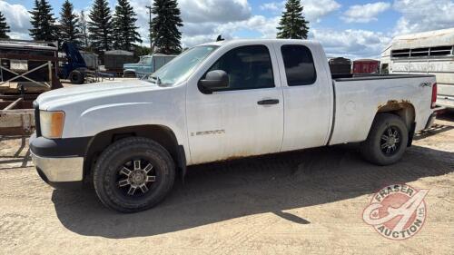 A258 2007 GMC Sierra, 196,905 Showing, VIN#2GTEK19C271696328, Owner: Brayden Noordenbos, Seller: FRASER AUCTION SERVICE LTD______________________________________* *Key*