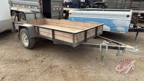 A193 10&rsquo;x5&rsquo; Single Axle Flat Deck Utility Trailer, TOD, Owner: Barbara Dyck, SELLER: FRASER AUCTION SERVICE LTD______________________________________*