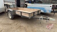 A193 10&rsquo;x5&rsquo; Single Axle Flat Deck Utility Trailer, TOD, Owner: Barbara Dyck, SELLER: FRASER AUCTION SERVICE LTD______________________________________*