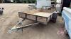 A193 10&rsquo;x5&rsquo; Single Axle Flat Deck Utility Trailer, TOD, Owner: Barbara Dyck, SELLER: FRASER AUCTION SERVICE LTD______________________________________* - 2