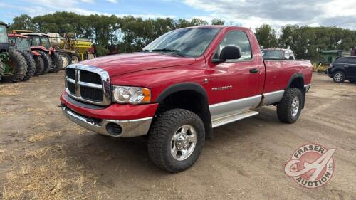 A48 2003 Dodge Ram 2500 Regular Cab Truck, VIN# 3D7KU26693G75620, TOD, OWNER: Alex Mcpherson, SELLER: FRASER AUCTION SERVICE LTD______________________________________**Key**