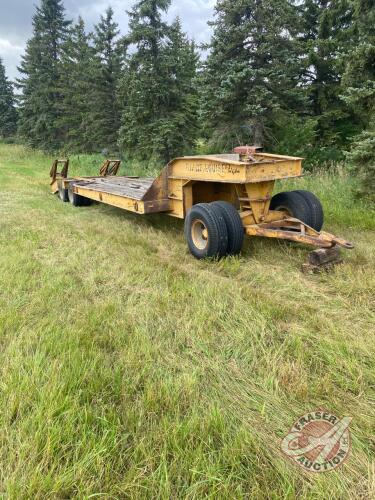 Schertzer tandem axle equipment trailer with steering dolly (yellow) NO TOD