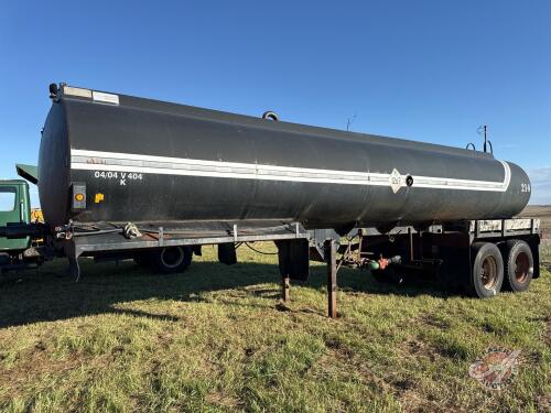 1994 Hamms tandem axle tanker trailer VIN 10937258 Owner: Scott L. Stanley Seller: Fraser Auction Service Ltd _____________________________