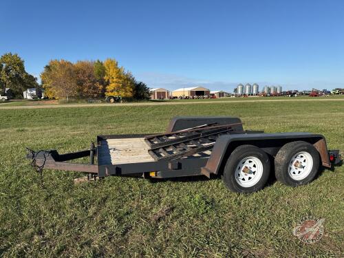 1992 tandem axle utility flat deck bumper hitch trailer VIN: 109FS1221N1109557 Owner: Scott L Stanley Seller: Fraser Auction Service Ltd _________________________________