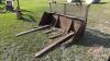 6&rsquo; Shop built bucket with manure tines and fold up bale forks