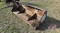 7' bucket loader mount (white)