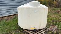 Approx 1250 IMP gallon poly tank (white) Tank B