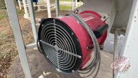 (Fan 8) Avonlea 3hp 1ph aeration fan s/nIT-01966
