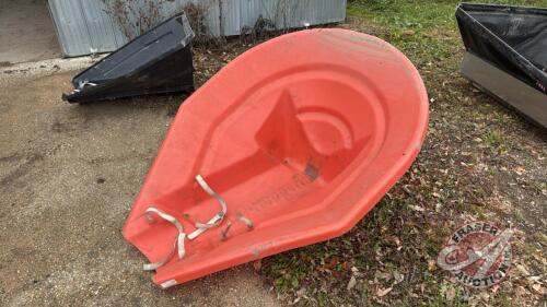 Agri-Hopper poly auger hopper (Orange)