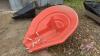Agri-Hopper poly auger hopper (Orange)