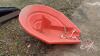 Agri-Hopper poly auger hopper (Orange) - 2