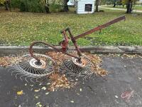 2-wheel rake