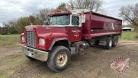 1987 Mack tandem axle grain truck 964,418 kilometers showing VIN: 2M2P142C6HC005259 Owners: Richlin Feeders Ltd. Seller: Fraser Auction Service Ltd. _________________________