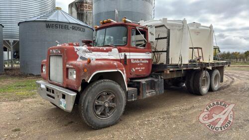 1977 Mack tandem truck 171,351 kilometres showing VIN# 15551 Owners: Richlin Feeders Ltd. Seller: Fraser Auction Service Ltd. __________________________