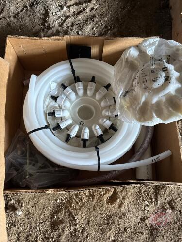 NEW Green Drop liquid fertilizer manifold with roll of new hose