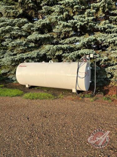 1000gal Foremost fuel tank and Fill-Rite pump, S/N-D77884164