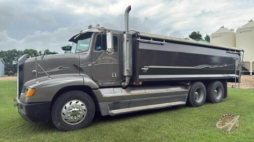 1995 Freightliner tandem Grain Truck 1,042,492 showing VIN# 2FUY3MDB1SA750200 SAFETIED Owner: Ronnie A Vanbeselaere Seller: Fraser Auction Service Ltd. _________________________________