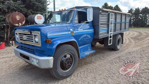 1974 Chevy C60 S/A Grain Truck, 95,103 showing, VIN# CCE614V115683, OWNER: Dwayne Vanbeselaere, SELLER: FRASER AUCTION SERVICE LTD_______________________________________________*TOD* *SAFEITIED*