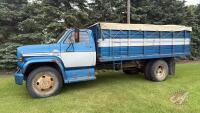 1976 GMC 6000 seirra s/a grain truck, 74,948 showing, VIN# TCE616V559123 Owner: Ronnie A Vanbeselaere Seller: Fraser Auction Service Ltd. _______________________________