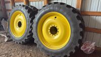 Firestone 380/90R46 in crop rubber on John Deere sprayer rims