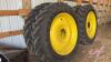 Firestone 380/90R46 in crop rubber on John Deere sprayer rims - 4