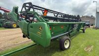35&rsquo; John Deere 635F hydraflex header on Horst transport, S/N-721198
