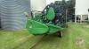 30&rsquo; John Deere 630R header on 4-wheel farm wagon transport, S/N-735605 - 2