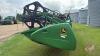 30&rsquo; John Deere 630R header on 4-wheel farm wagon transport, S/N-735605 - 12
