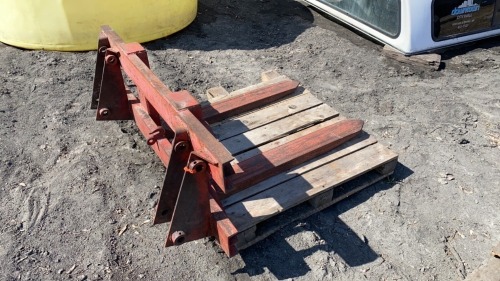 Loader mount pallet forks