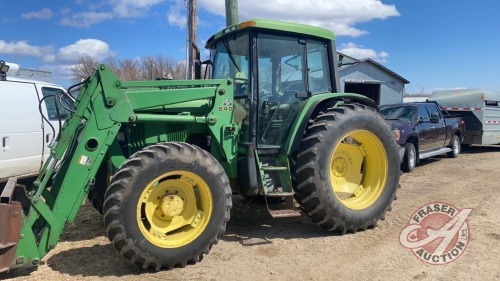 JD 6400 MFWD tractor w/JD 640 SL loader