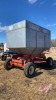 Inland approximately 250 bushel gravity box on four wheel wagon - 4