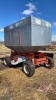 Inland approximately 250 bushel gravity box on four wheel wagon - 6