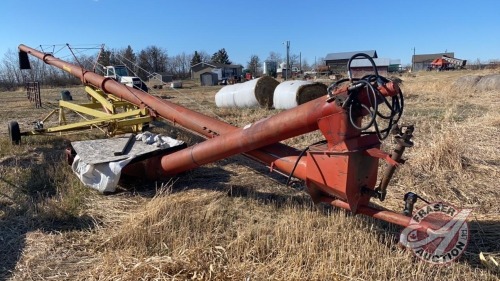 FarmKing 10"x60' PTO swing hopper auger