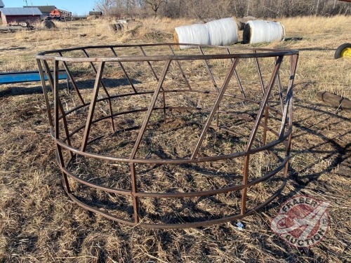 Standard round bale feed ring