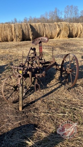 Single furrow sulkie plow